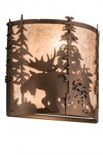 Meyda Green 187282 - 12"W Moose at Dusk Wall Sconce