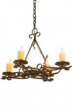 Meyda Green 189728 - 28"L Elianna 4 LT Oblong Chandelier