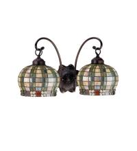 Meyda Green 19014 - 18.5"W Jeweled Basket 2 LT Wall Sconce