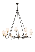 Meyda Green 196031 - 72" Wide Brach Ring 10 LT Chandelier