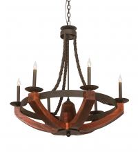 Meyda Green 199065 - 34" Wide Doyle 6 Light Chandelier