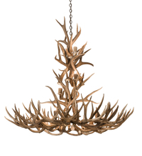 Meyda Green 200432 - 52" Wide Antlers Mule Deer 12 Light Chandelier