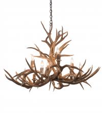 Meyda Green 200458 - 42" Wide Antlers Mule Deer 10 LT Chandelier