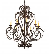 Meyda Green 210727 - 42" Wide Josephine 10 Light Chandelier