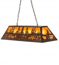 Meyda Green 217916 - 48" Long Tall Pines Oblong Pendant