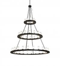 Meyda Green 221385 - 72" Wide Loxley 48 Light Three Tier Chandelier