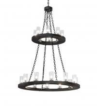 Meyda Green 221404 - 42" Wide Loxley 20 Light Two Tier Chandelier