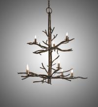 Meyda Green 223477 - 36" Wide Winter Solstice 9 Light Chandelier