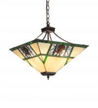 Meyda Green 224378 - 18" Wide Pinecone Ridge Inverted Pendant