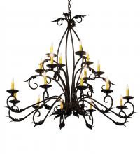 Meyda Green 225931 - 56" Long Windsor 18 Light Oblong Chandelier