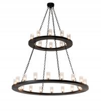 Meyda Green 229405 - 60" Wide Loxley 28 Light Two Tier Chandelier