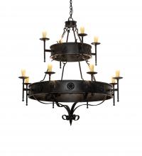 Meyda Green 232109 - 48" Wide Lorenzo 12 Light Two Tier Chandelier