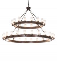 Meyda Green 232940 - 72" Wide Noziroh Ring 40 Light Two Tier Chandelier