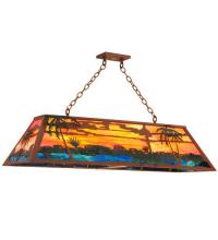 Meyda Green 23297 - 46"L Swamp Oblong Pendant