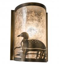 Meyda Green 235600 - 8" Wide Loon Left Wall Sconce