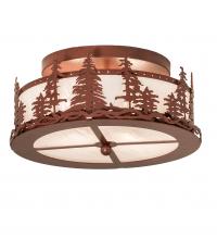 Meyda Green 238688 - 16" Wide Tall Pines Flushmount