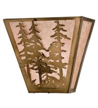 Meyda Green 23937 - 13"W Tall Pines Wall Sconce