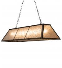 Meyda Green 240397 - 60" Long Tri-Panel Oblong Pendant