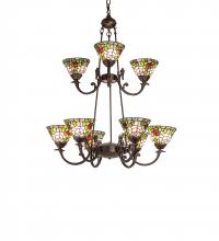 Meyda Green 241038 - 32" Wide Tiffany Roman 9 Light Chandelier