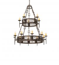 Meyda Green 242818 - 48" Wide Toscano 15 Light Two Tier Chandelier