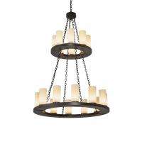 Meyda Green 245153 - 42" Wide Loxley 20 Light Two Tier Chandelier