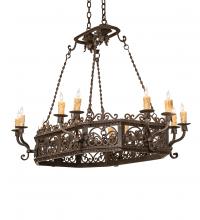 Meyda Green 250747 - 50" Long Conques 12 Light Chandelier