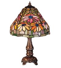 Meyda Green 26633 - 13" High Tiffany Poinsettia Mini Lamp