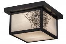 Meyda Green 46307 - 10"Sq Hyde Park Spider Web Flushmount