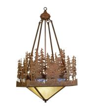 Meyda Green 50292 - 16"Sq Pine Lake Inverted Pendant