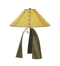 Meyda Green 50887 - 23"H Sedona Faux Leather Table Lamp