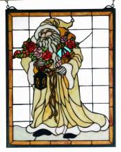 Meyda Green 65264 - 16" Wide X 20" High Father Christmas Window