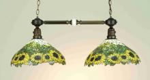 Meyda Green 65825 - 35" Long Wild Sunflower 2 LT Island Pendant