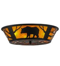 Meyda Green 66209 - 22.5"W Bear on the Loose Flushmount