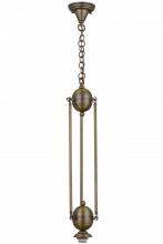 Meyda Green 666611 - 6"W Antique Brass 1 LT Pendant Hardware