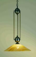 Meyda Green 66751 - 21"W Revival Beige Iridescent Deco Ball Pendant