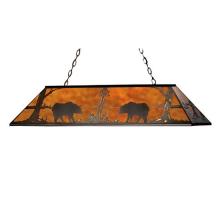 Meyda Green 71348 - 61"L Bear at Lake Oblong Pendant