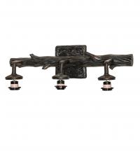 Meyda Black 49523 - 22" Wide Branches 3 Light Vanity Hardware