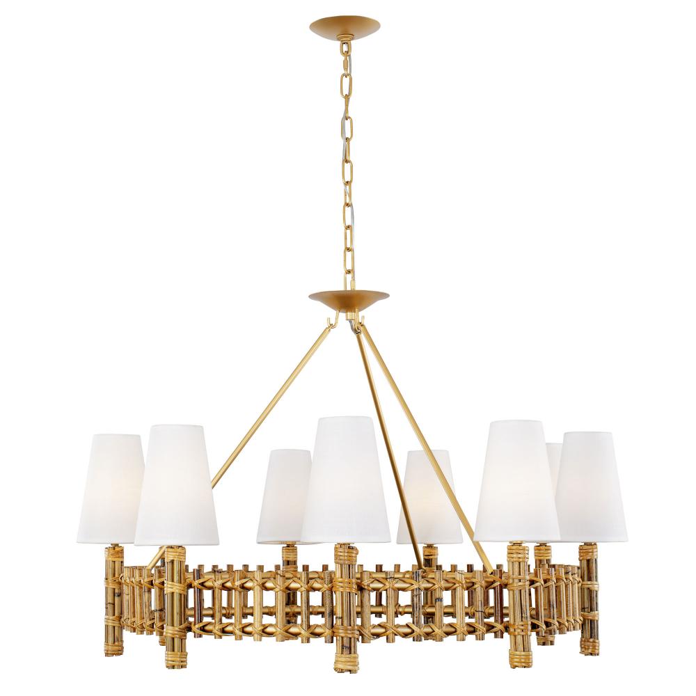 Nevis 9-Lt Chandelier - French Gold