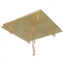 Varaluz 301M05GO - Square 5-Port Canopy - Gold