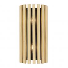 Varaluz 387W02MBH - Suratto 2-Lt   Sconce - Matte Black/Honey Blonde