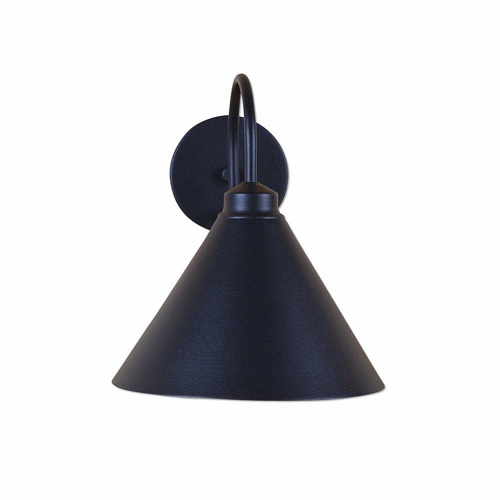 Canyon Sconce Large - Rustic Plain - Black Iron Finish