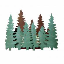 Avalanche Ranch Lighting A10942-04 - Pine Forest Sconce - Pine Tree Green-Rust Patina base Finish