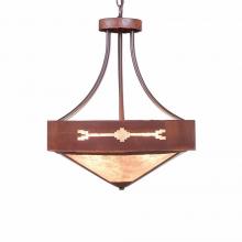 Avalanche Ranch Lighting A44685AL-HR-02 - Ridgemont Foyer Chandelier Large Short - Shade Bottom - Del Rio - Almond Mica Shade