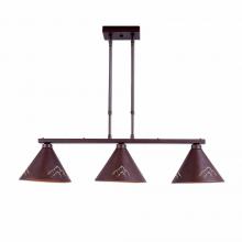 Avalanche Ranch Lighting A45241-27 - Canyon Island Billiard Light Small - Mountain - Rustic Brown Finish