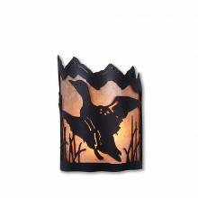 Avalanche Ranch Lighting M13264AL-97 - Cascade Sconce Small - Loon - Almond Mica Shade - Black Iron Finish