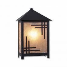 Avalanche Ranch Lighting M53275AL-97 - Hudson Sconce Large - Northland - Almond Mica Shade - Black Iron Finish