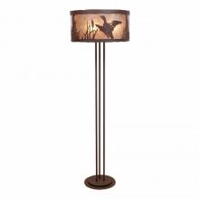 Avalanche Ranch Lighting M69364AL-27 - Kincaid Floor Lamp - Loon - Almond Mica Shade - Rustic Brown Finish