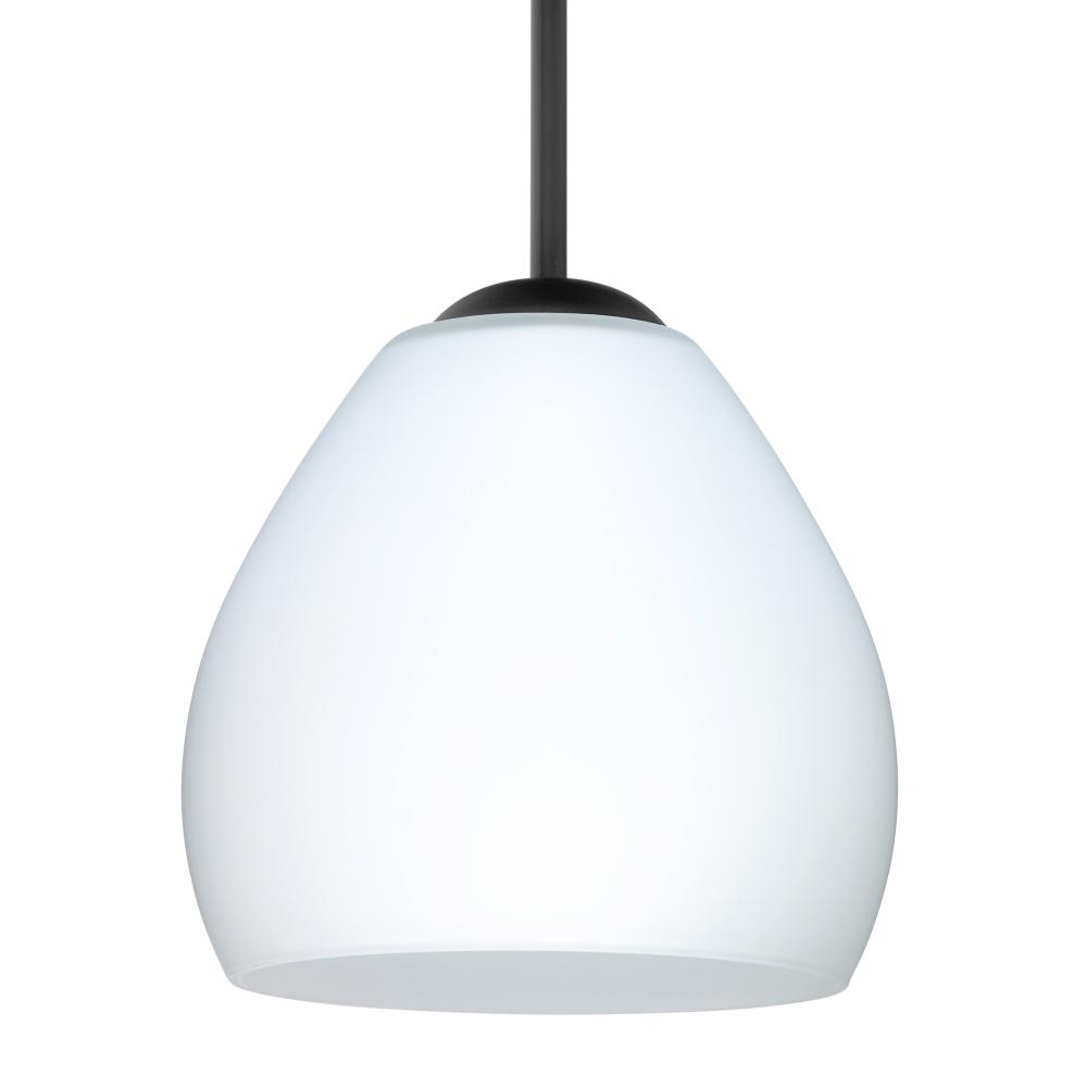 Besa Bolla LED Pendant Opal Matte Black 1x9W LED