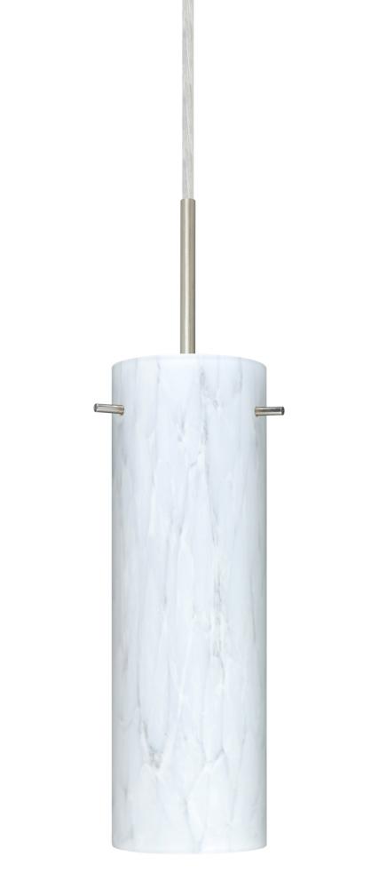 Besa Copa Pendant Satin Nickel Carrera 1x40W B10 Medium Base