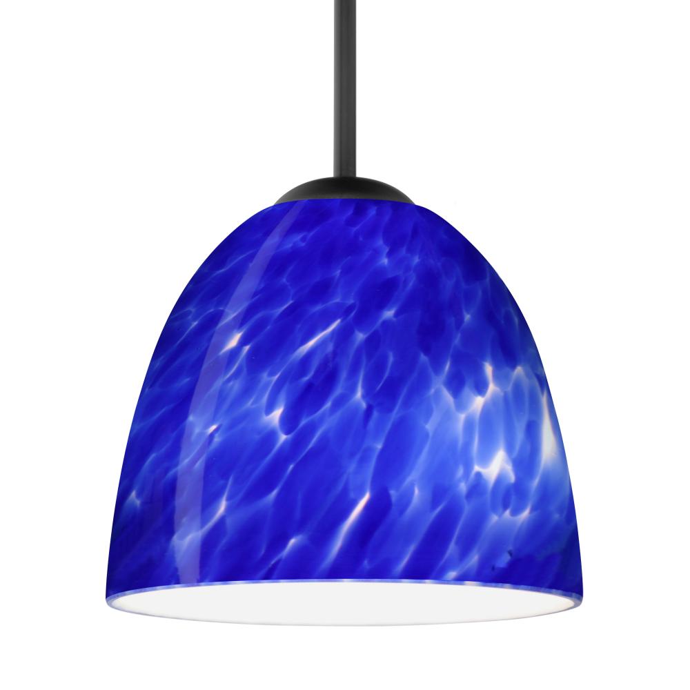 Besa Sasha Pendant Black Blue Cloud 1x50W MAX E26 Base